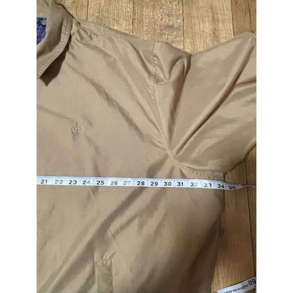 Chaps Ralph Lauren Tan Harrington Jacket Mens 4XB Big Zip Front Lined - Picture 8 of 10